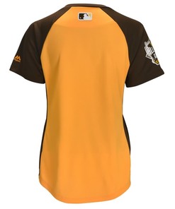 American League Majestic Womens 2016 Mlb All-star Game Batting Practice Jersey - Yellow/brown - Robokeg