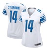 Amon Ra St Brown Detroit Lions Womens Player Game Jersey White Nfl - Robokeg