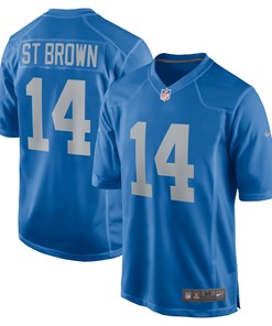 Amon-ra St. Brown Detroit Lions Player Game Jersey - Blue Nfl - Robokeg