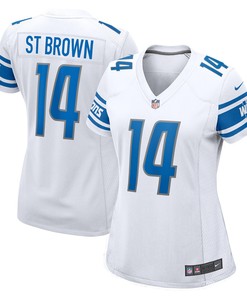 Amon-ra St. Brown Detroit Lions Womens Player Game Jersey - White Nfl - Robokeg