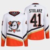 Anaheim Ducks 2022 Reverse Retro 2.0 Anthony Stolarz 41 White Primegreen Jersey Men's - Robokeg