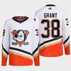 Anaheim Ducks 2022 Reverse Retro 2.0 Derek Grant 38 White Primegreen Jersey Men's - Robokeg