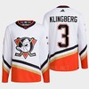 Anaheim Ducks 2022 Reverse Retro 2.0 John Klingberg 3 White Primegreen Jersey Men's - Robokeg
