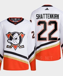 Anaheim Ducks 2022 Reverse Retro 2.0 Kevin Shattenkirk 22 White Primegreen Jersey Men's - Robokeg