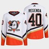 Anaheim Ducks 2022 Reverse Retro 2.0 Pavol Regenda 40 White Primegreen Jersey Men's - Robokeg