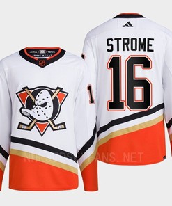 Anaheim Ducks 2022 Reverse Retro 2.0 Ryan Strome 16 White Primegreen Jersey Men's - Robokeg