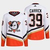 Anaheim Ducks 2022 Reverse Retro 2.0 Sam Carrick 39 White Primegreen Jersey Men's - Robokeg