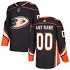 Anaheim Ducks Adidas Authentic Custom Jersey Black Custom Jerseys Nhl - Robokeg