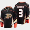 Anaheim Ducks John Klingberg 3 Alternate Black Jersey Breakaway Player - Robokeg