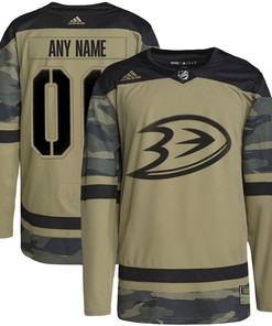 Anaheim Ducks Military Appreciation Team Custom Practice Jersey - Camo - Robokeg