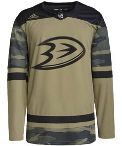 Anaheim Ducks Military Appreciation Team Custom Practice Jersey - Camo - Robokeg