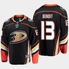 Anaheim Ducks Simon Benoit 13 Alternate Black Jersey Breakaway Player - Robokeg