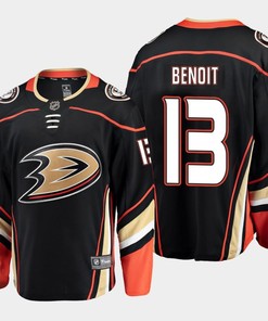 Anaheim Ducks Simon Benoit 13 Alternate Black Jersey Breakaway Player - Robokeg