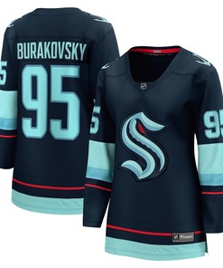 Andre Burakovsky Seattle Kraken Fanatics Branded Womens Home Breakaway Player Jersey - Navy Nhl - Robokeg