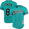 Andre Dawson Florida Marlins Mitchell & Ness Fashion Cooperstown Collection Mesh Batting Practice Jersey - Teal Mlb - Robokeg