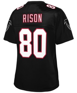 Andre Rison Atlanta Falcons Nfl Pro Line Womens Retired Player Jersey - Black - Robokeg