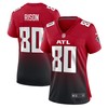 Andre Rison Atlanta Falcons Womens Retired Player Jersey Red Nfl - Robokeg