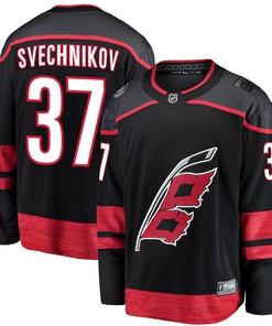 Andrei Svechnikov Carolina Hurricanes Fanatics Branded Alternate Premier Breakaway Player Jersey Black Nhl - Robokeg