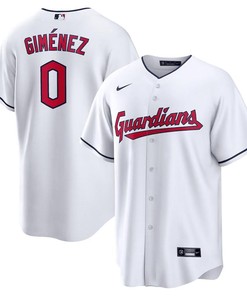 Andrés Giménez 0 Cleveland Guardians Home Men Jersey - White - Robokeg