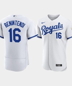 Andrew Benintendi 16 Kansas City Royals Men's 2022-23 Home Jersey - White Jersey - Robokeg