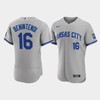 Andrew Benintendi 16 Kansas City Royals Men's 2022-23 Road Jersey - Gray Jersey - Robokeg