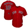 Andrew Benintendi Boston Red Sox 2018 World Series Champions Team Logo Player Jersey - Scarlet - Robokeg