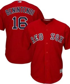 Andrew Benintendi Boston Red Sox Alternate Official Cool Base Player Jersey - Scarlet - Robokeg