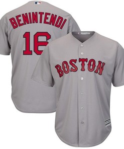 Andrew Benintendi Boston Red Sox Road Official Cool Base Player Jersey - Gray - Robokeg