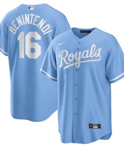 Andrew Benintendi Kansas City Royals Alternate Replica Player Jersey - Light Blue Mlb - Robokeg