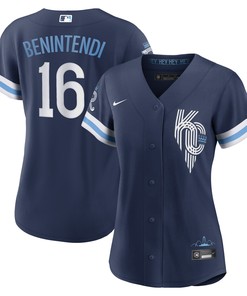 Andrew Benintendi Kansas City Royals Womens 2022 City Connect Replica Player Jersey - Navy Mlb - Robokeg