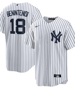 Andrew Benintendi New York Yankees Home Replica Player Jersey - White/navy Mlb - Robokeg