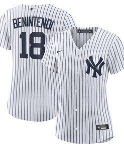 Andrew Benintendi New York Yankees Womens Home Replica Player Jersey - White/navy Mlb - Robokeg