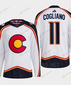 Andrew Cogliano 11 Reverse Retro 2.0 2022 Colorado Avalanche White Jersey Primegreen - Robokeg