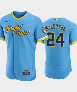 Andrew McCutchen 24 2022-23 City Connect Milwaukee Brewers Jersey - Powder Blue - Robokeg