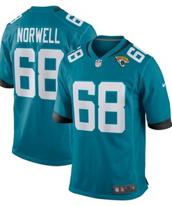 Andrew Norwell Jacksonville Jaguars Game Jersey - Teal Nfl - Robokeg