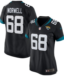 Andrew Norwell Jacksonville Jaguars Womens Game Jersey Black Nfl - Robokeg