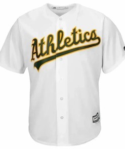 Andrew Triggs Oakland Athletics Home Cool Base Jersey - White - Robokeg
