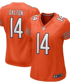 Andy Dalton Chicago Bears Womens Alternate Game Player Jersey - Orange Nfl - Robokeg