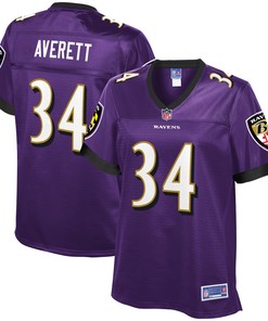 Anthony Averett Baltimore Ravens Nfl Pro Line Womens Primary Player Jersey - Purple - Robokeg