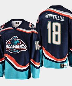Anthony Beauvillier 18 New York Islanders Navy Reverse Retro 2.0 Jersey 2022-23 - Robokeg
