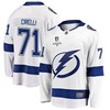 Anthony Cirelli 71 Tampa Bay Lightning Stanley Cup 2023 Playoffs Patch Away Breakaway Men Jersey - White - Robokeg