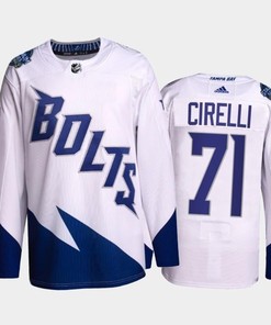 Anthony Cirelli Lightning 2022 Stadium Series White Primegreen Jersey, Men Jersey - Robokeg