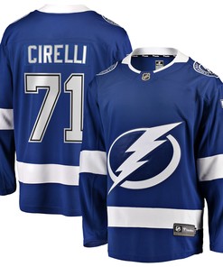 Anthony Cirelli Tampa Bay Lightning Fanatics Branded Home Breakaway Player Jersey - Blue Nhl - Robokeg