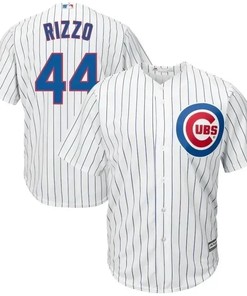 Anthony Rizzo 44 Chicago Cubs Big And Tall Cool Base Player Jersey - White - Robokeg