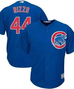 Anthony Rizzo Chicago Cubs Big And Tall Alternate Cool Base Player Jersey - Royal - Robokeg