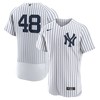 Anthony Rizzo New York Yankees Home Authentic Player Jersey - White/navy Mlb - Robokeg