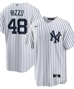 Anthony Rizzo New York Yankees Home Official Replica Player Jersey - White Mlb - Robokeg