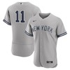 Anthony Volpe 11 New York Yankees Road Elite Jersey - Gray - Robokeg