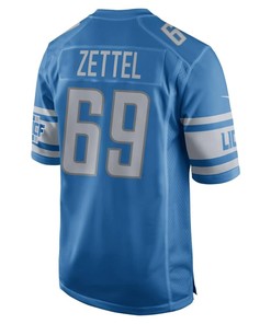 Anthony Zettel Detroit Lions Nfl Draft Game Jersey - Blue - Robokeg