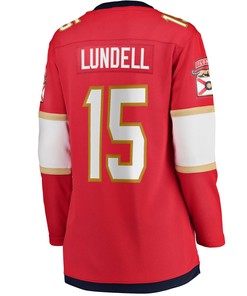 Anton Lundell Florida Panthers Women's Home Breakaway Player Jersey - Red Jersey - Robokeg